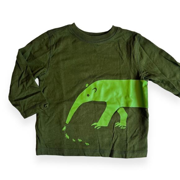 Baby Gap Other - Baby Gap Ant Eater Green Tee